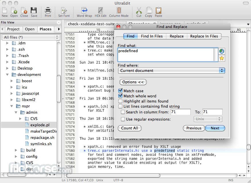 UltraEdit text editor for macOS